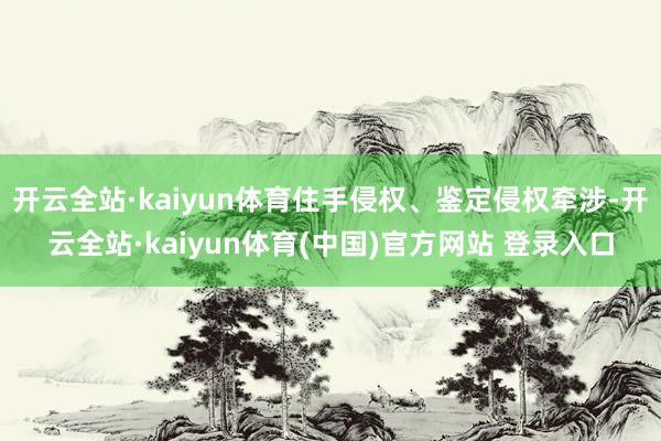 开云全站·kaiyun体育住手侵权、鉴定侵权牵涉-开云全站·kaiyun体育(中国)官方网站 登录入口