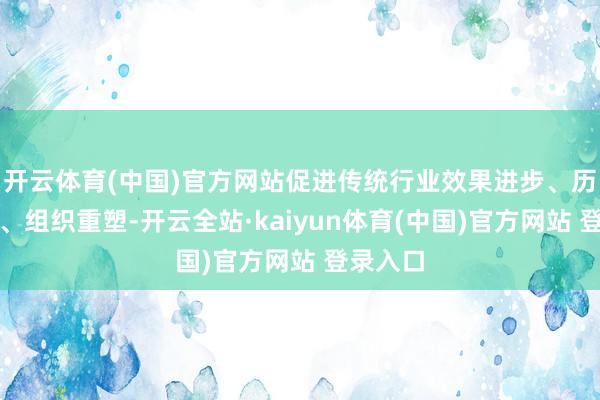 开云体育(中国)官方网站促进传统行业效果进步、历程再造、组织重塑-开云全站·kaiyun体育(中国)官方网站 登录入口