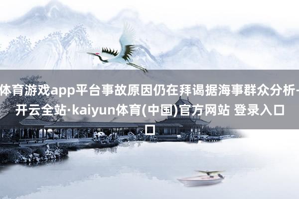 体育游戏app平台事故原因仍在拜谒据海事群众分析-开云全站·kaiyun体育(中国)官方网站 登录入口